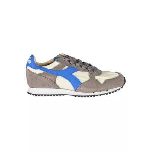 Diadora Grå Läderblandning Stiliga Sneakers Gray, Dam