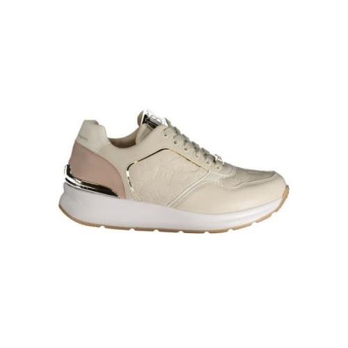 Laura Biagiotti Beige Sneaker med Kontrastdetaljer Beige, Dam