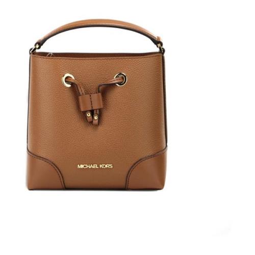 Michael Kors Mercer Small Bucket Crossbody Väska Brown, Dam