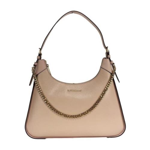 Michael Kors Puderrosa Kedja Axelväska Beige, Dam