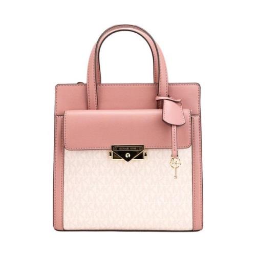 Michael Kors Cece Small Pink PVC Flap Tote Multicolor, Dam