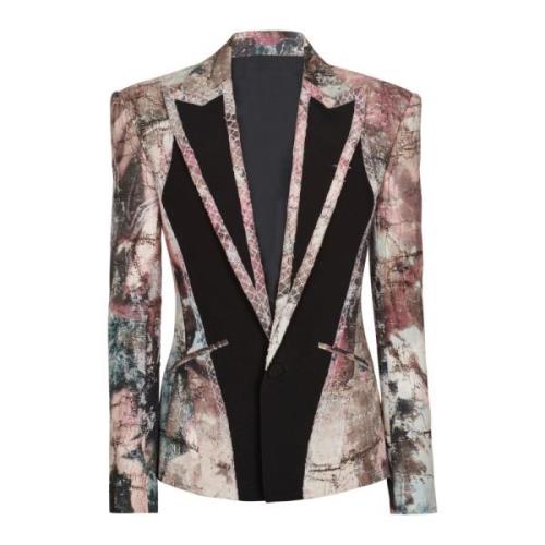 Balmain Pastel print cut-out jacka Multicolor, Herr