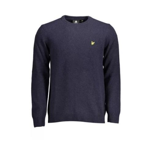 Lyle & Scott Klassisk Blå Ullblandad Tröja Blue, Herr