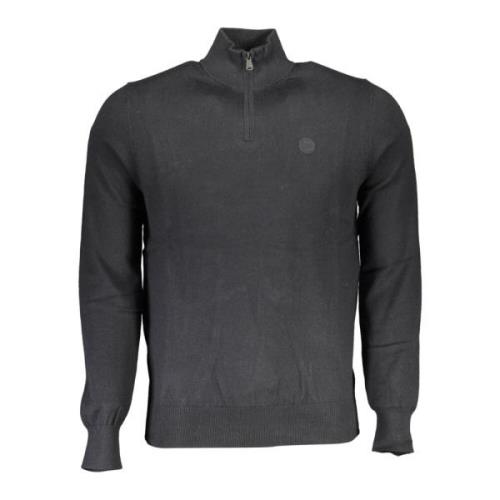 North Sails Eco-Conscious Half-Zip Sweater i svart Black, Herr