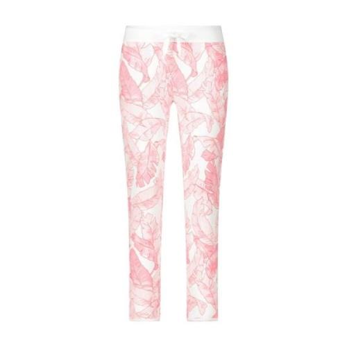 Juvia Naturligt Print Sweatpants Smilla Pink, Dam