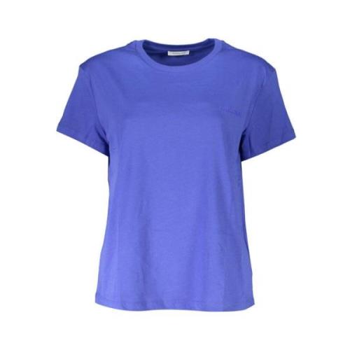 Patrizia Pepe Snygg Logo T-shirt i Blå Blue, Dam