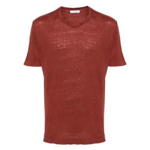 Boglioli Linne T-shirt Red, Herr