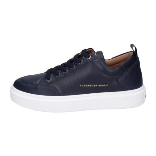 Alexander Smith Läder Herr Sneakers Blue, Herr