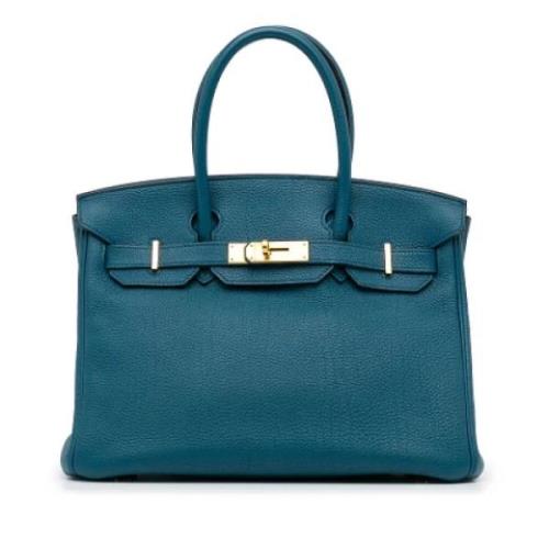 Hermès Vintage Pre-owned Laeder handvskor Blue, Dam