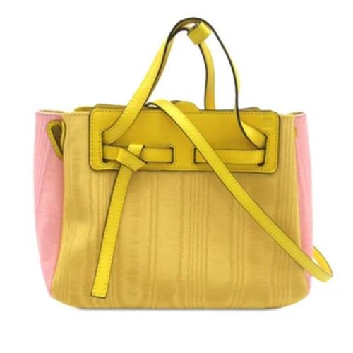 Loewe Pre-owned Pre-owned Nylon totevskor Yellow, Dam