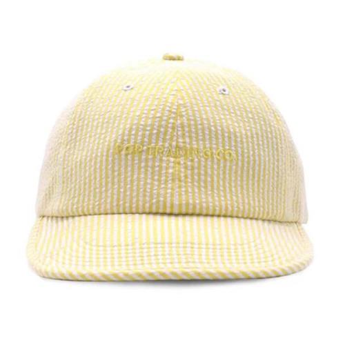 Pop Trading Company Flexfoam Seersucker Mössa Yellow, Unisex