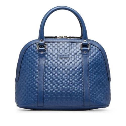 Gucci Vintage Pre-owned Laeder gucci-vskor Blue, Dam