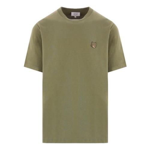 Maison Kitsuné Bold Fox Head Militärgrön T-shirt Green, Herr