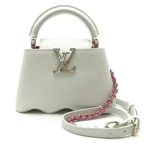 Louis Vuitton Vintage Pre-owned Tyg handvskor White, Dam