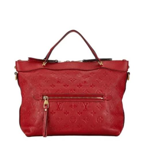 Louis Vuitton Vintage Pre-owned Laeder axelremsvskor Red, Dam