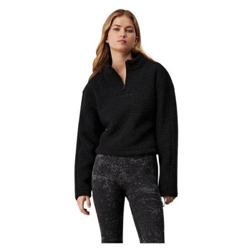 Calvin Klein Svart Beauty Sherpa Half-Zip Pullover Black, Dam