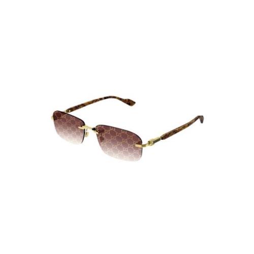 Gucci Guld Röd Solglasögon Gg1221S 004 Yellow, Dam