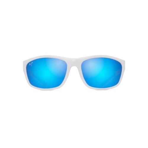 Maui Jim Blue Hawaii Nuu Landing Solglasögon White, Unisex