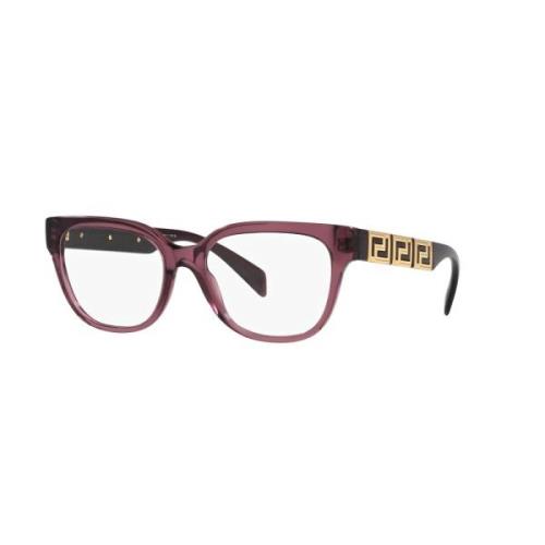 Versace Transparent Violet Glasögonbågar Purple, Unisex