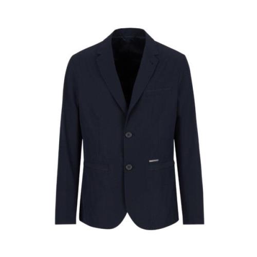 Armani Exchange Snygg Blazer Jacka för Män Blue, Herr