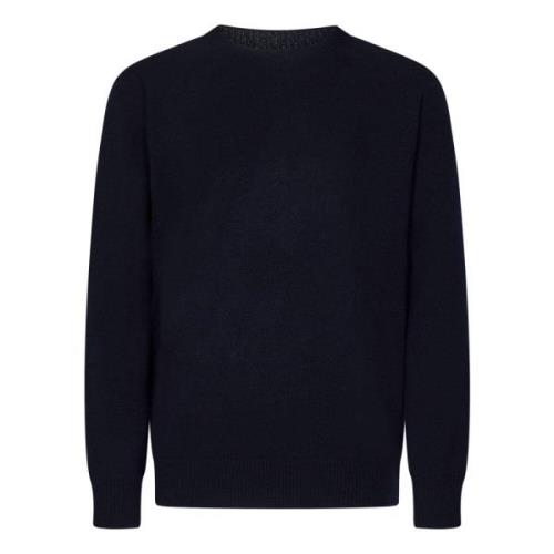 Jil Sander Blå Merinoull Crewneck Sweater Blue, Herr