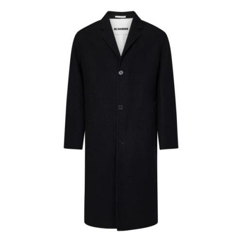 Jil Sander Svart Oversized Ullrock Aw24 Black, Herr