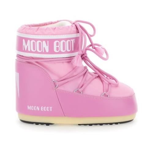 Moon Boot Rosa Icon Low Nylon Vinterstövlar Pink, Dam