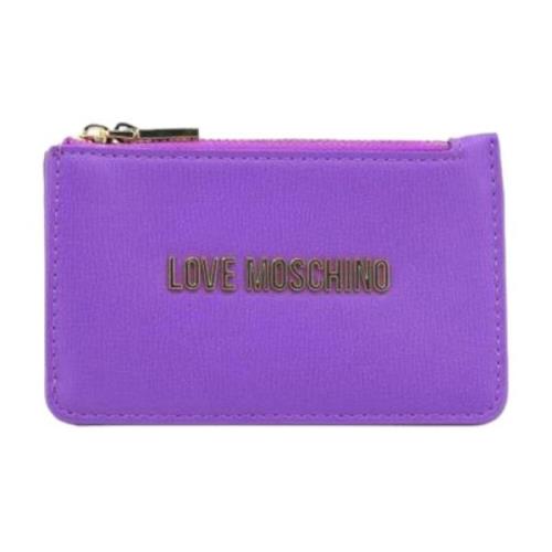 Love Moschino Dragkedja Plånbok Purple, Dam