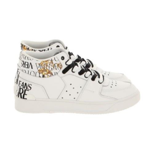 Versace Jeans Couture Vita Sneakers för en Stilren Look White, Herr