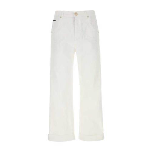 Etro Stretch Vit Denim Jeans White, Herr