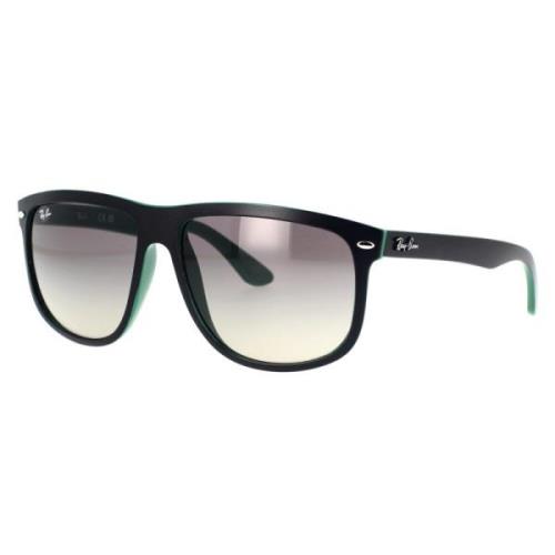 Ray-Ban Fyrkantiga Oversized Solglasögon Boyfriend Stil Black, Unisex