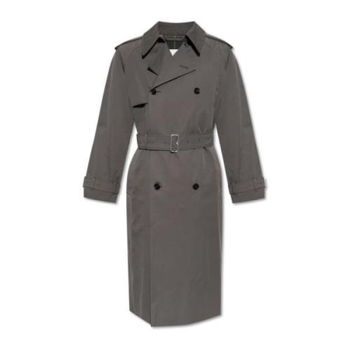 Burberry Bomullstrenchcoat Gray, Herr