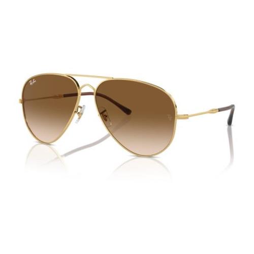 Ray-Ban Klassiska Aviator Solglasögon Ljusbrun Gradient Yellow, Unisex