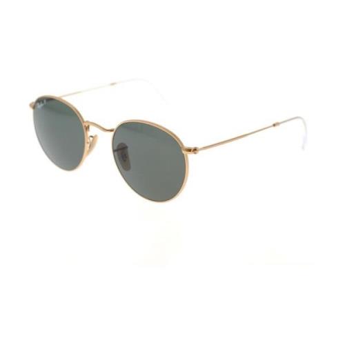 Ray-Ban Retro Runda Metall Polariserade Solglasögon Yellow, Unisex