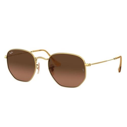 Ray-Ban Hexagonala solglasögon med platta linser Yellow, Unisex