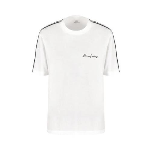 Armani Exchange Elastisk Stickad T-shirt White, Herr