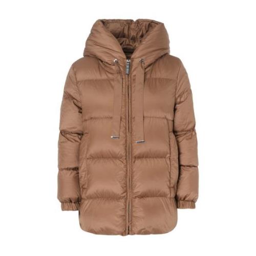 Max Mara Vadderad Seia Karamell Jacka Brown, Dam