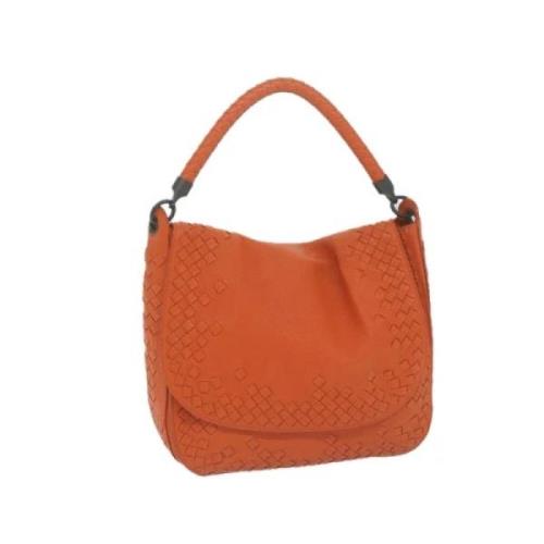 Bottega Veneta Vintage Pre-owned Laeder axelremsvskor Orange, Dam