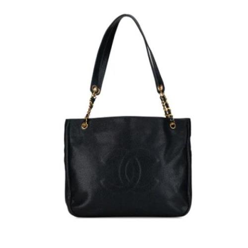 Chanel Vintage Pre-owned Laeder totevskor Black, Dam