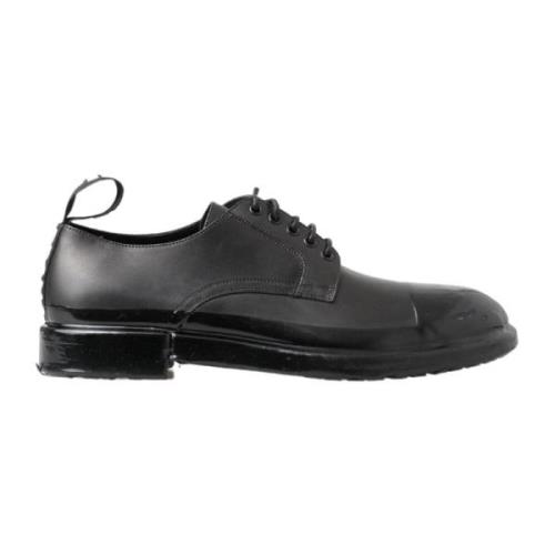 Dolce & Gabbana Elegant Derby Snörskor i Svart Black, Herr