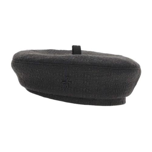 Ruslan Baginskiy Svart Ull Beret Black, Dam