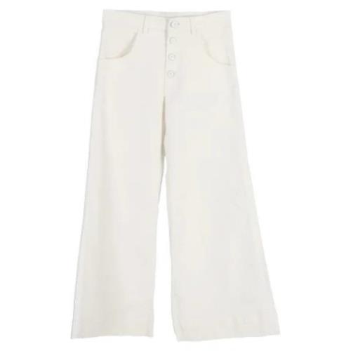 Chloé Pre-owned Pre-owned Bomull jeans Beige, Dam