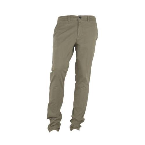 Made in Italia Beige Vinter Chinos Beige, Herr