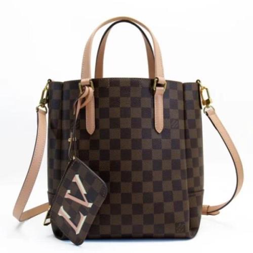 Louis Vuitton Vintage Pre-owned Tyg handvskor Brown, Dam