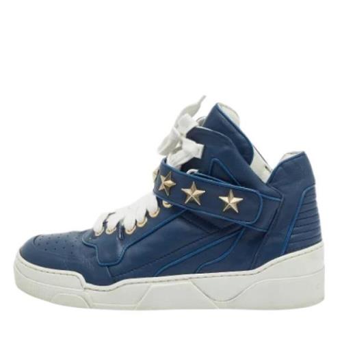 Givenchy Pre-owned Pre-owned Laeder sneakers Blue, Herr