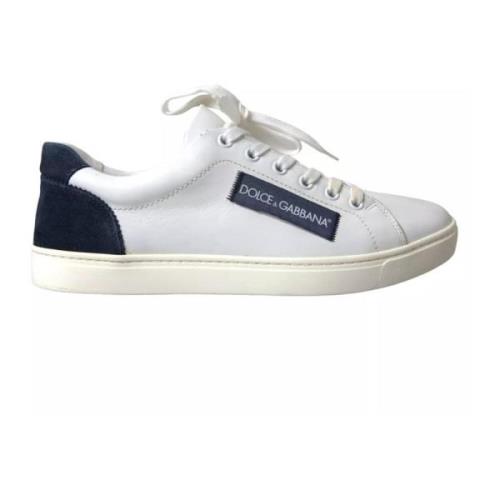 Dolce & Gabbana Klassiska Läder Sneakers White, Herr