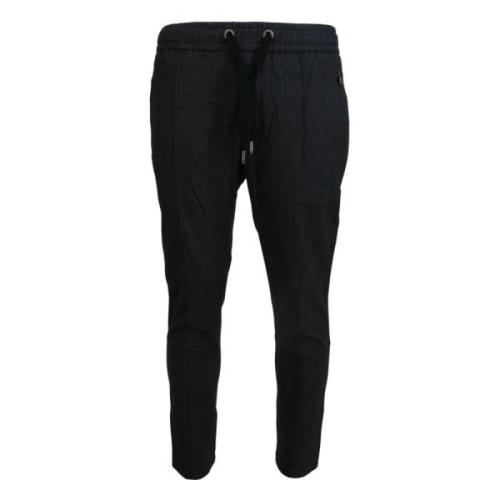 Dolce & Gabbana Elegant gr bomulls-joggers Gray, Herr