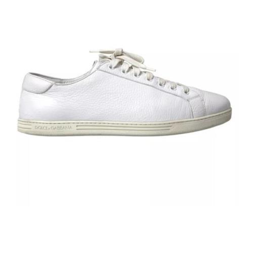 Dolce & Gabbana Guld Logo Snörskor White, Herr