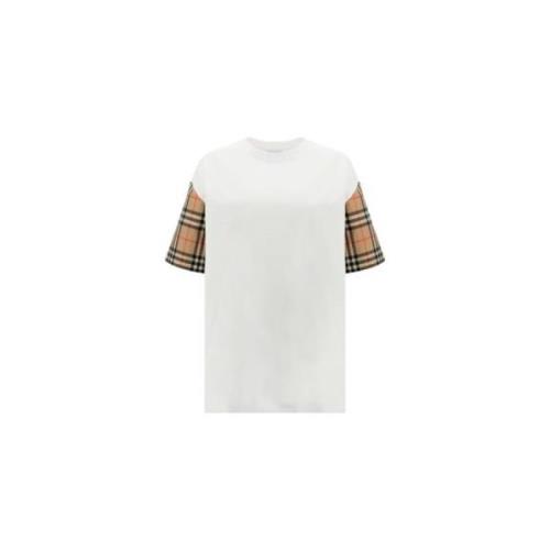 Burberry Avslappnad Bomull T-shirt White, Dam