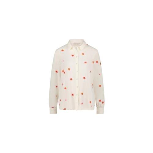 Fabienne Chapot Broderad Blus White, Dam